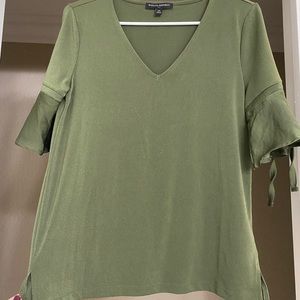 Military green top from banana republic